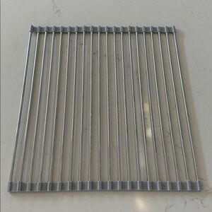 Stainless Steel Roll-Up Dish Drying Rack - Brand New!
